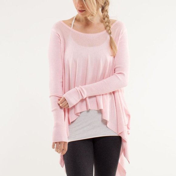Lululemon Enlightened Pullover Yoga ~ Blush Quartz